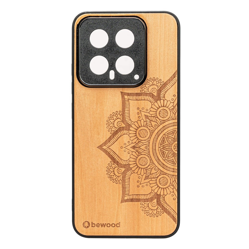 Holzhülle für Xiaomi 14, Bewood Apfelbaum Mandala