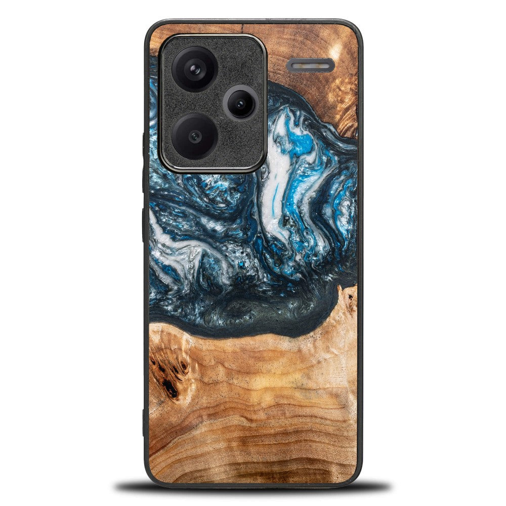 Holzhülle für Xiaomi Redmi Note 13 Pro+ 5G, Bewood Unique Planets Erde