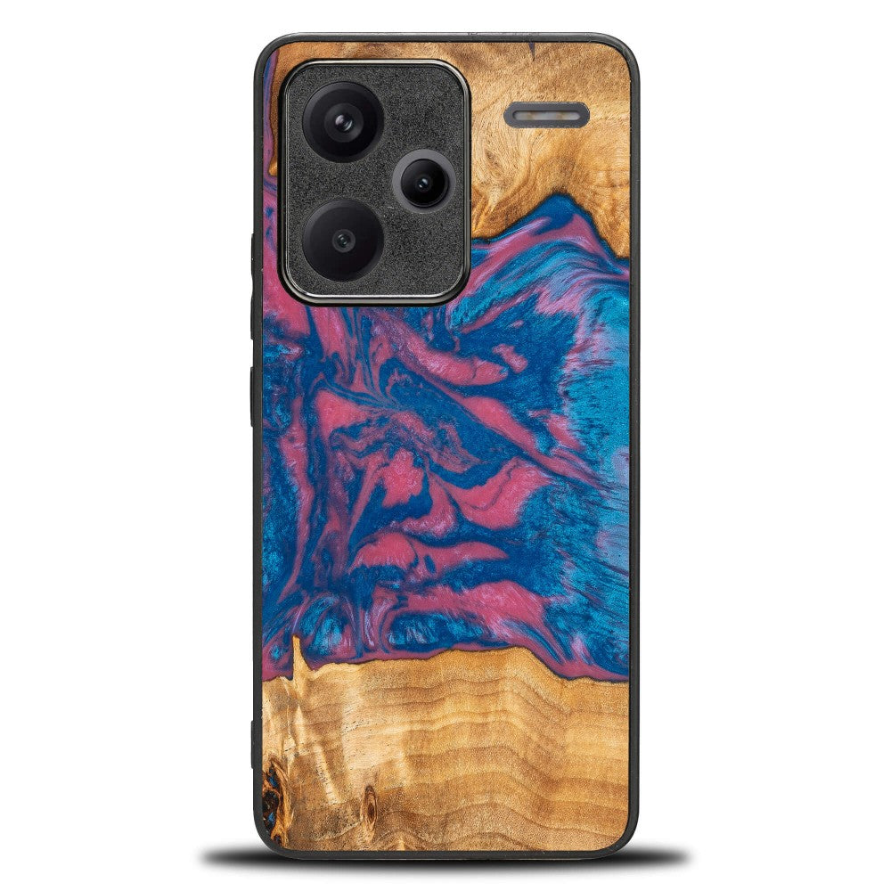 Holzhülle für Xiaomi Redmi Note 13 Pro+ 5G, Bewood Unique Neons Vegas