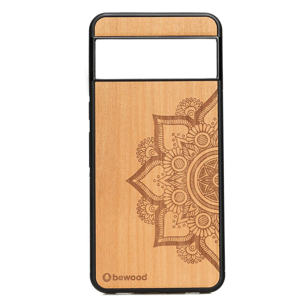 Holzhülle für Google Pixel 8 Pro, Bewood Apfelbaum Mandala
