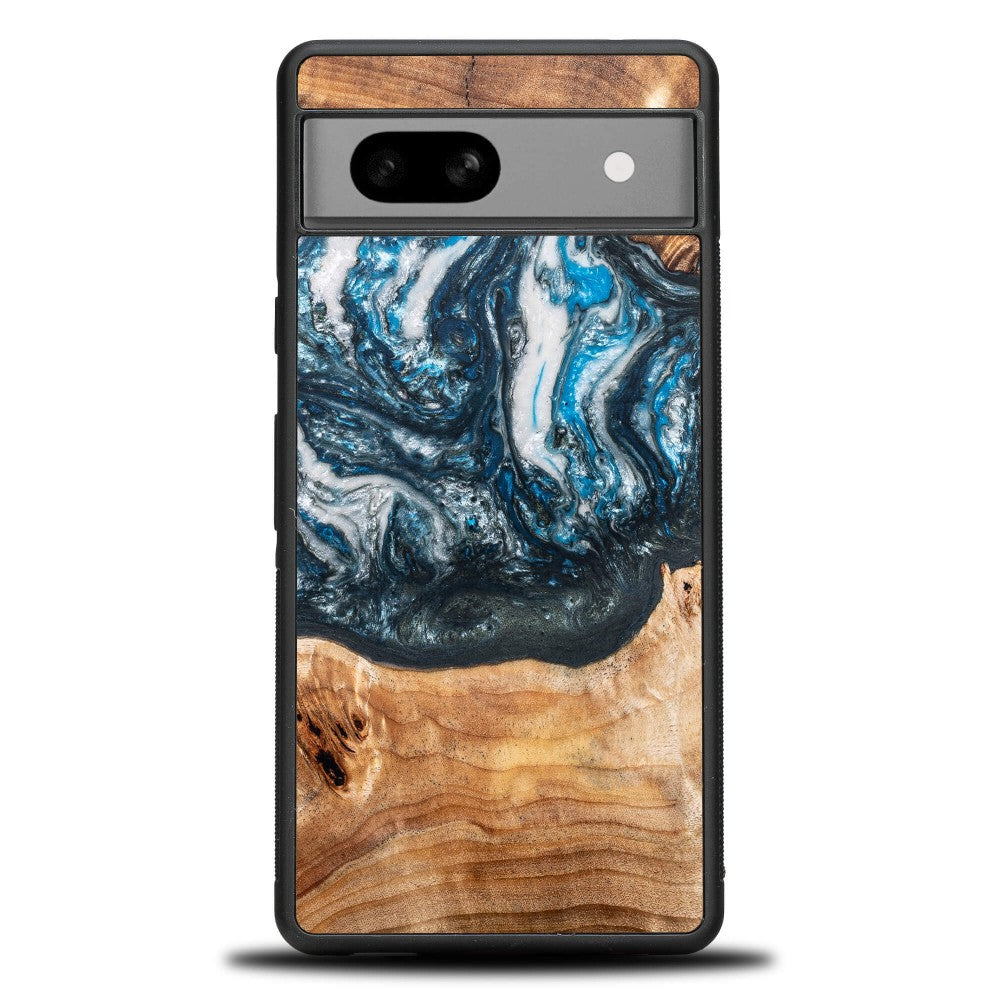 Holzhülle für Google Pixel 7A, Bewood Unique Planets Erde