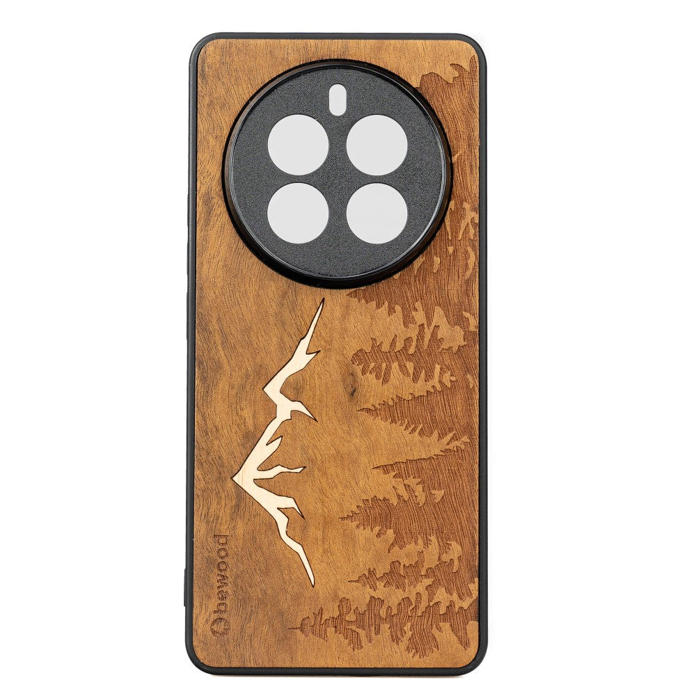 Holzhülle für Realme 12 Pro / 12 Pro+, Bewood Imbuia-Gebirge