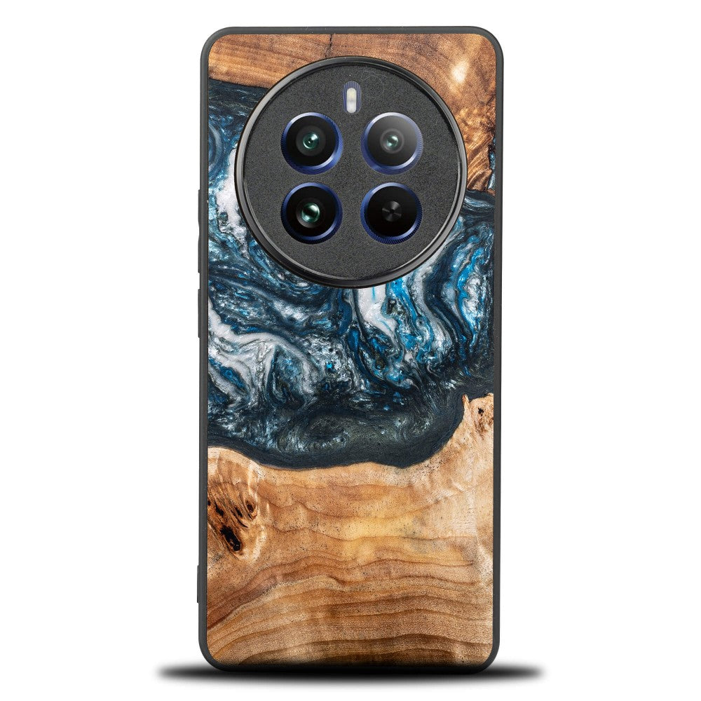 Holzhülle für Realme 12 Pro / 12 Pro+, Bewood Unique Planets Erde