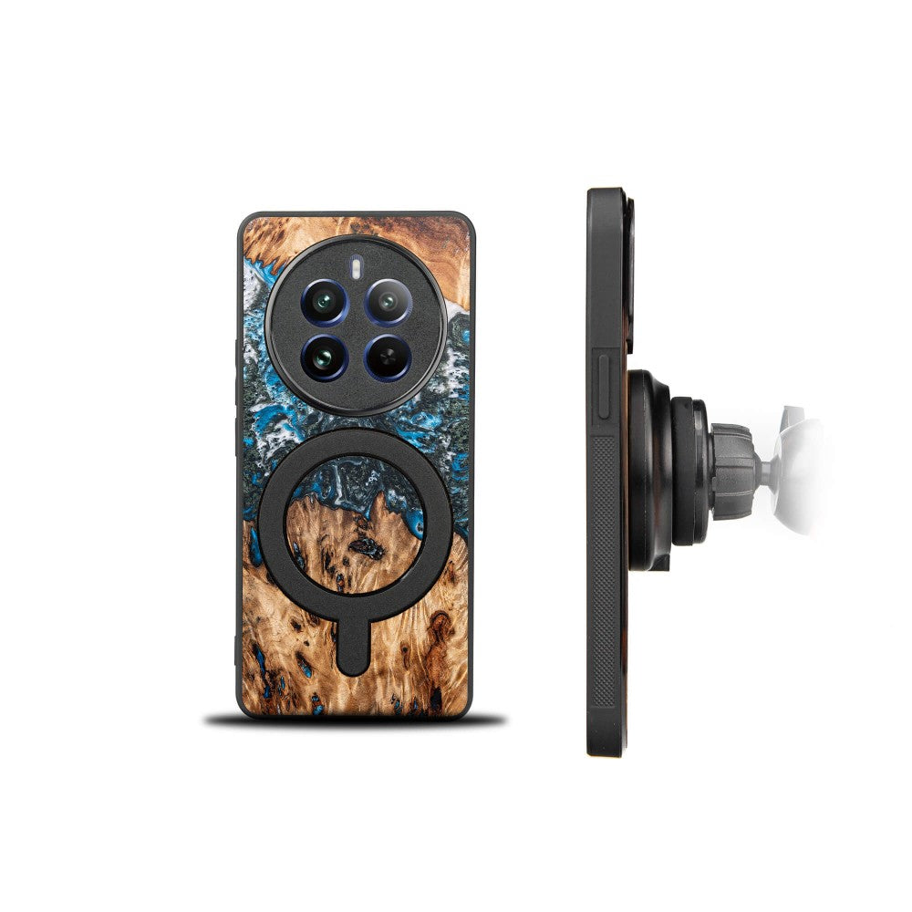 Holzhülle für Realme 12 Pro / 12 Pro+, Bewood Unique Planets Erde
