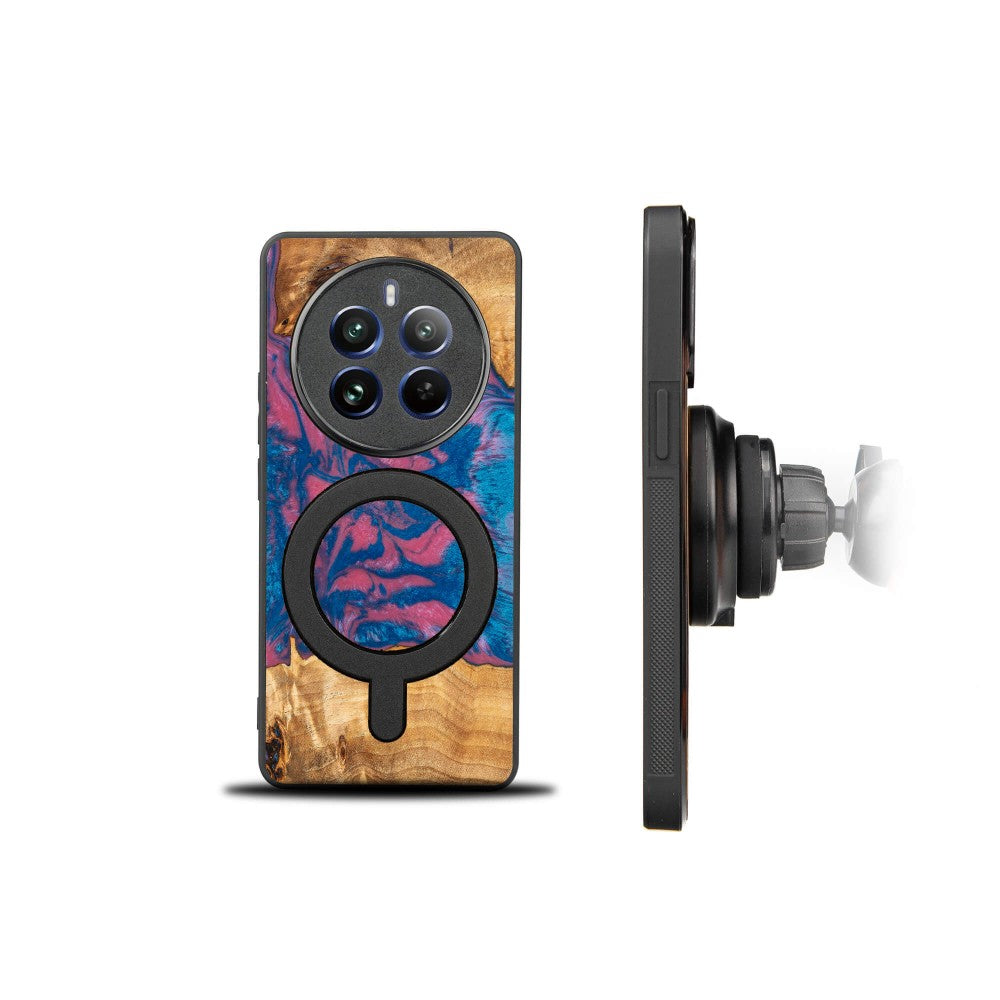 Holzhülle für Realme 12 Pro / 12 Pro+, Bewood Unique Neons Vegas