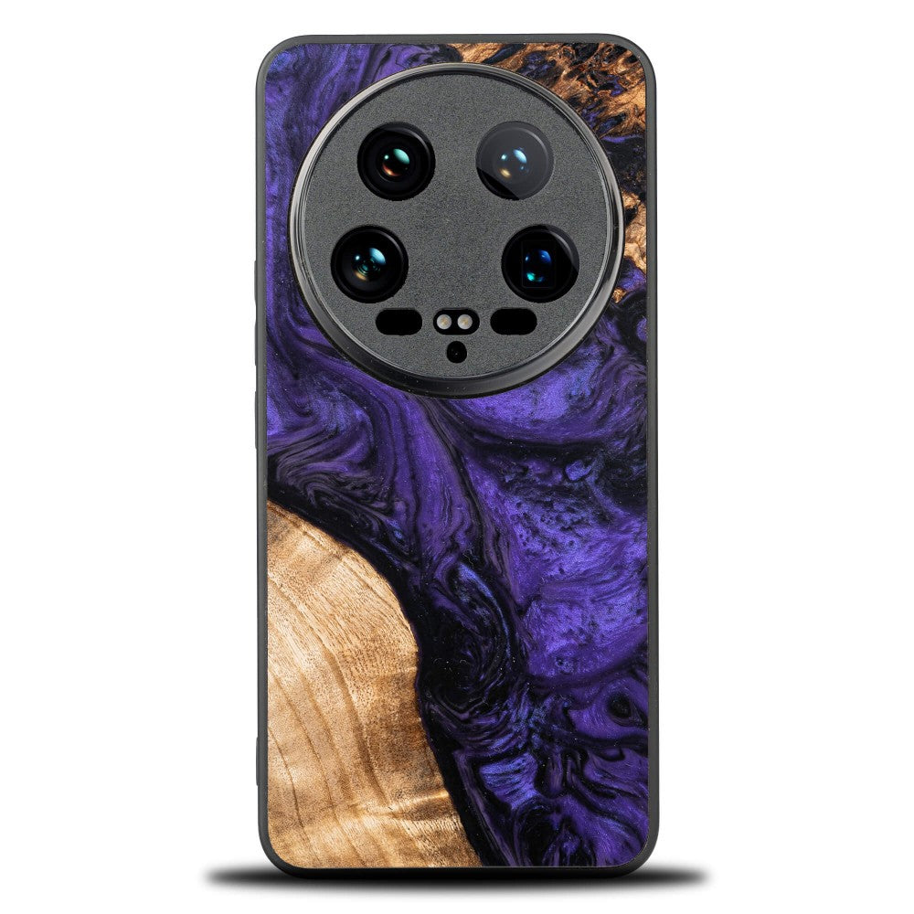 Holzhülle für Xiaomi 14 Ultra, Bewood Unique Violet
