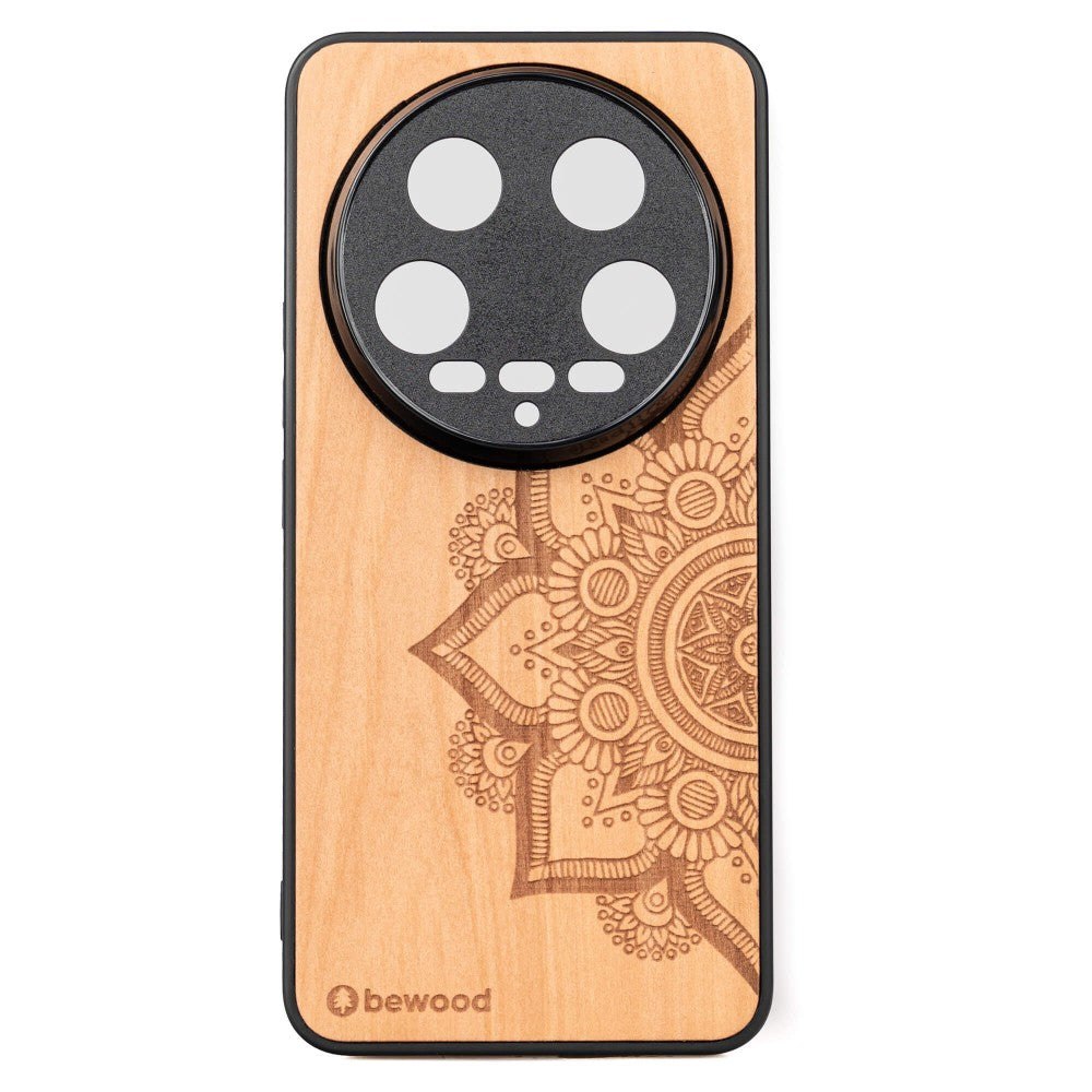 Holzhülle für Xiaomi 14 Ultra, Bewood Apfelbaum Mandala