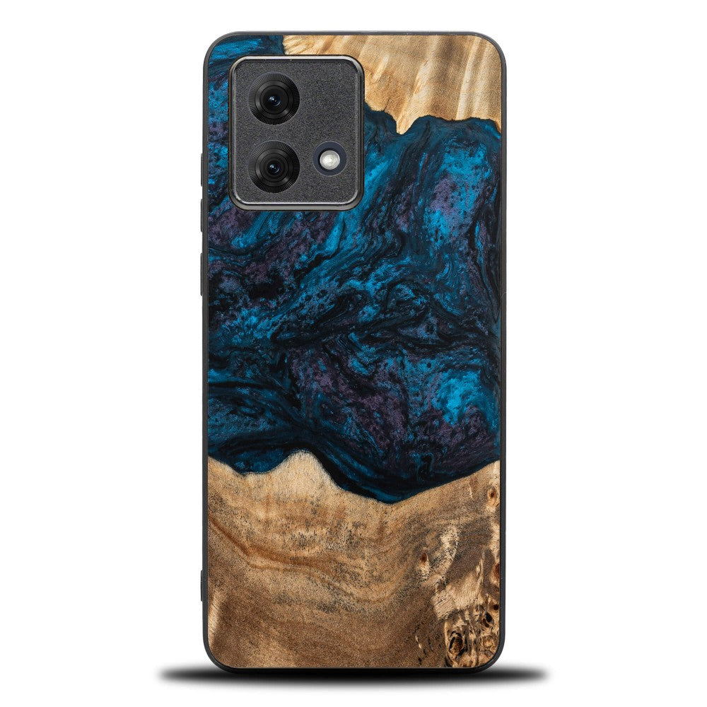 Holzhülle für Motorola Moto G84 5G, Bewood Unique Planets Neptun