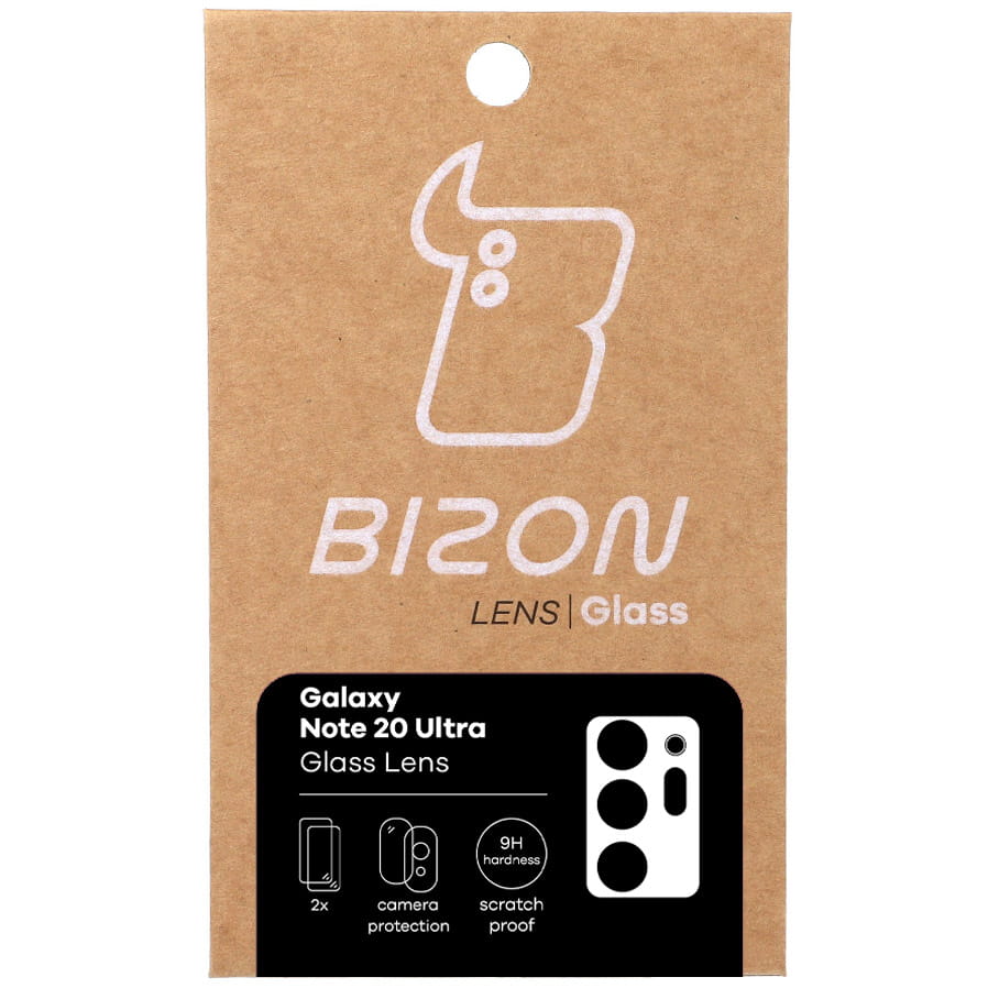 Gehärtetes Glas für die Kamera Bizon Glass Lens für Galaxy Note 20 Ultra, 2 Stück