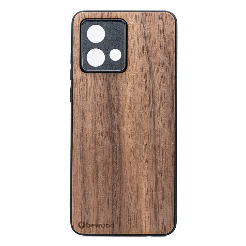 Holzhülle für Motorola Moto G84 5G, Bewood Amerikanischer Nussbaum