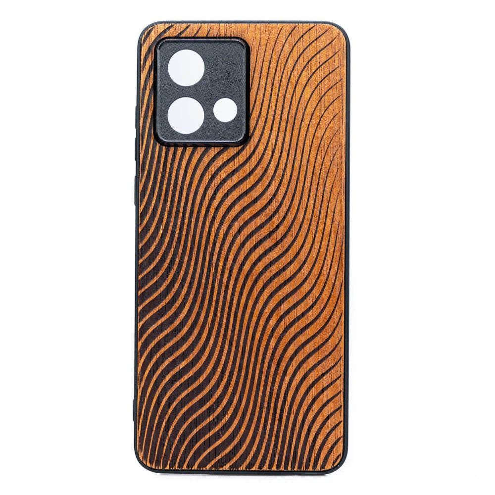 Holzhülle für Motorola Moto G84 5G, Bewood Merbauwellen