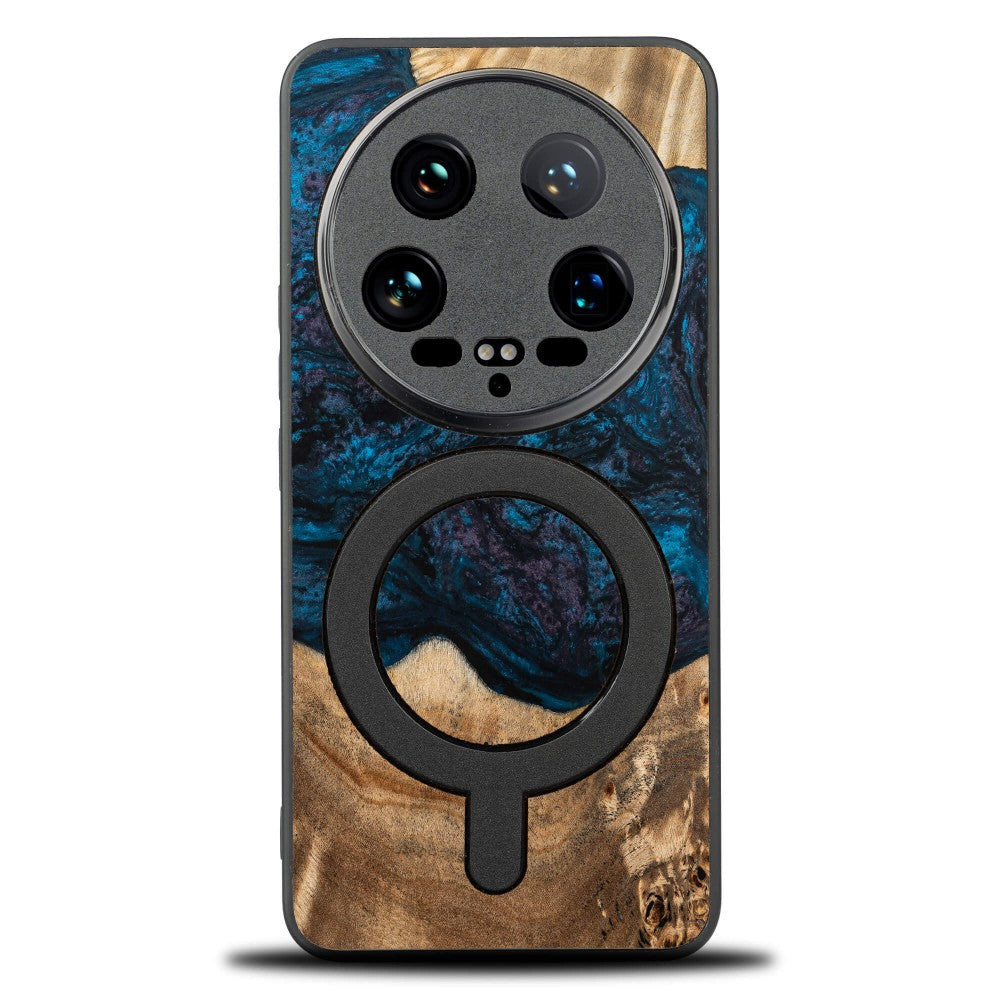 Holzhülle für Xiaomi 14 Ultra, Bewood Unique Planets Neptun für MagSafe