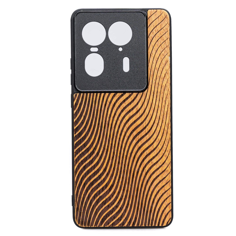 Holzhülle für Motorola Edge 50 Ultra, Bewood Merbauwellen