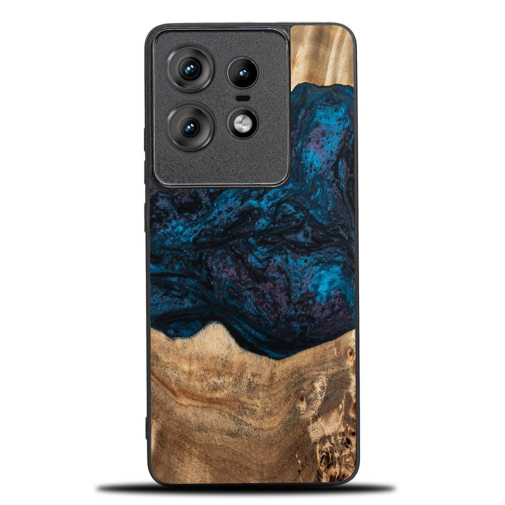 Holzhülle für Motorola Edge 50 Pro, Bewood Unique Planets Neptun