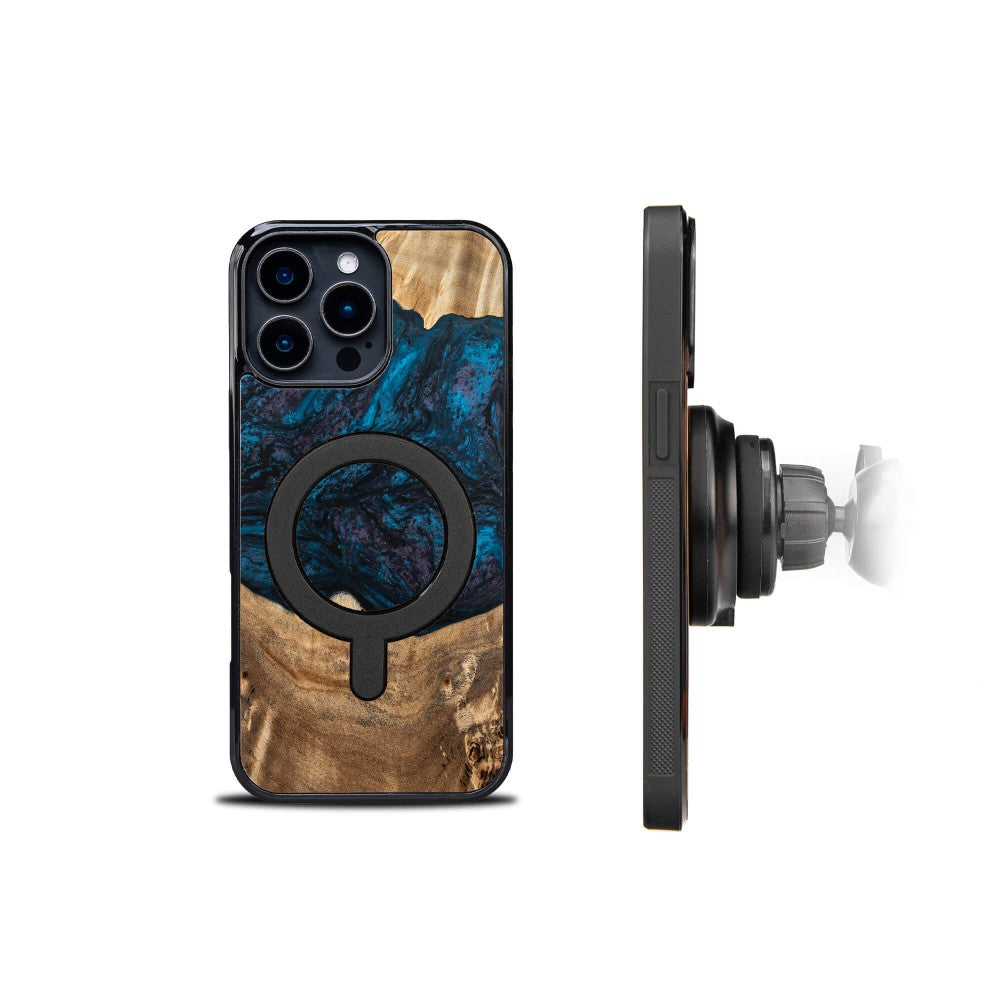 Holzhülle für iPhone 16 Pro Max, Bewood Unique Planets Neptun für MagSafe