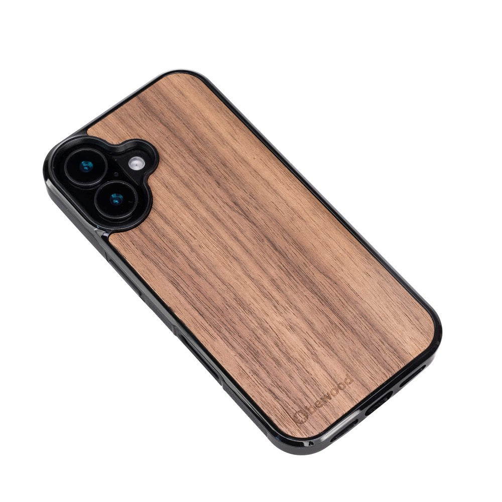 Holzhülle für iPhone 16, Bewood Amerikanischer Nussbaum