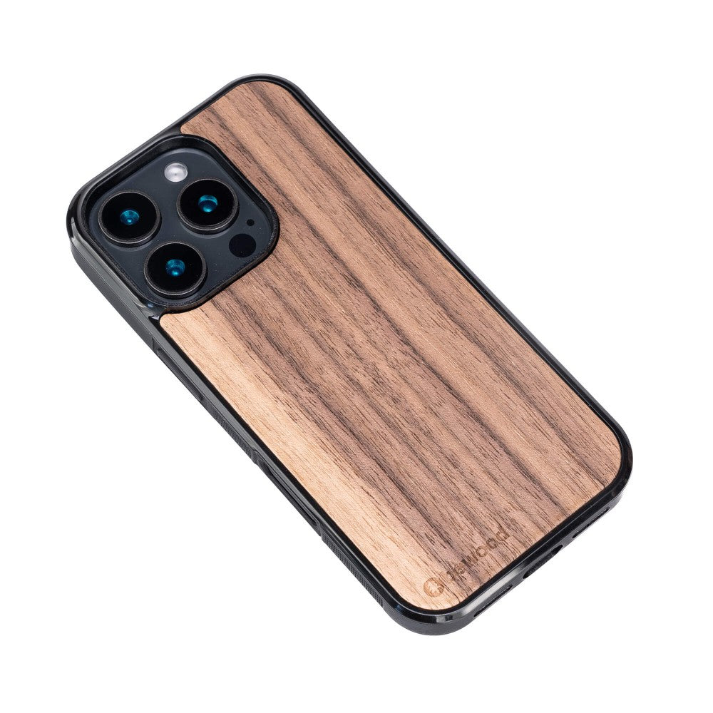 Holzhülle für iPhone 16 Pro, Bewood Amerikanischer Nussbaum