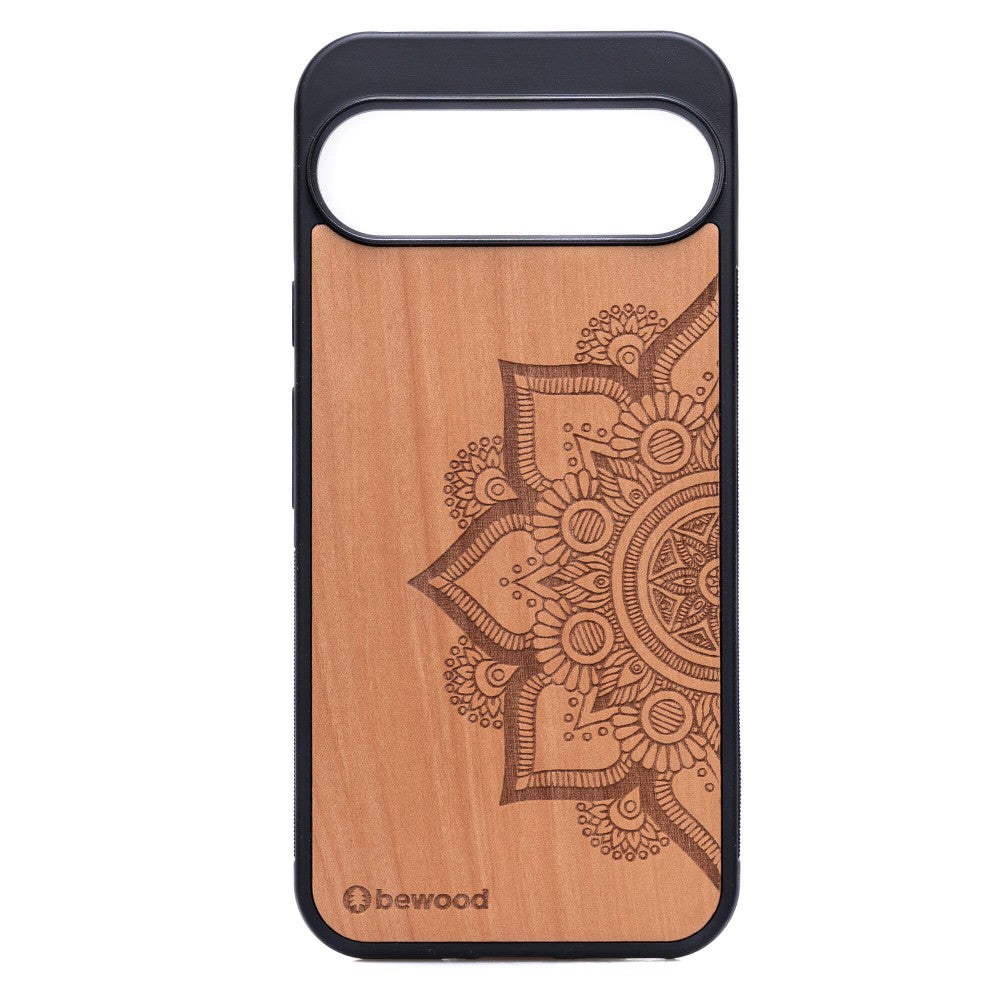 Holzhülle für Google Pixel 9 / 9 Pro, Bewood Apfelbaum Mandala
