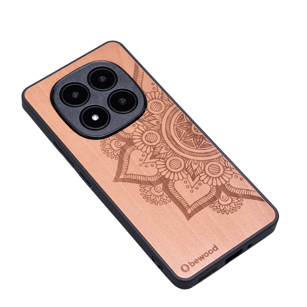 Holzhülle für Xiaomi Redmi Note 14 Pro Plus 5G, Bewood Apfelbaum Mandala