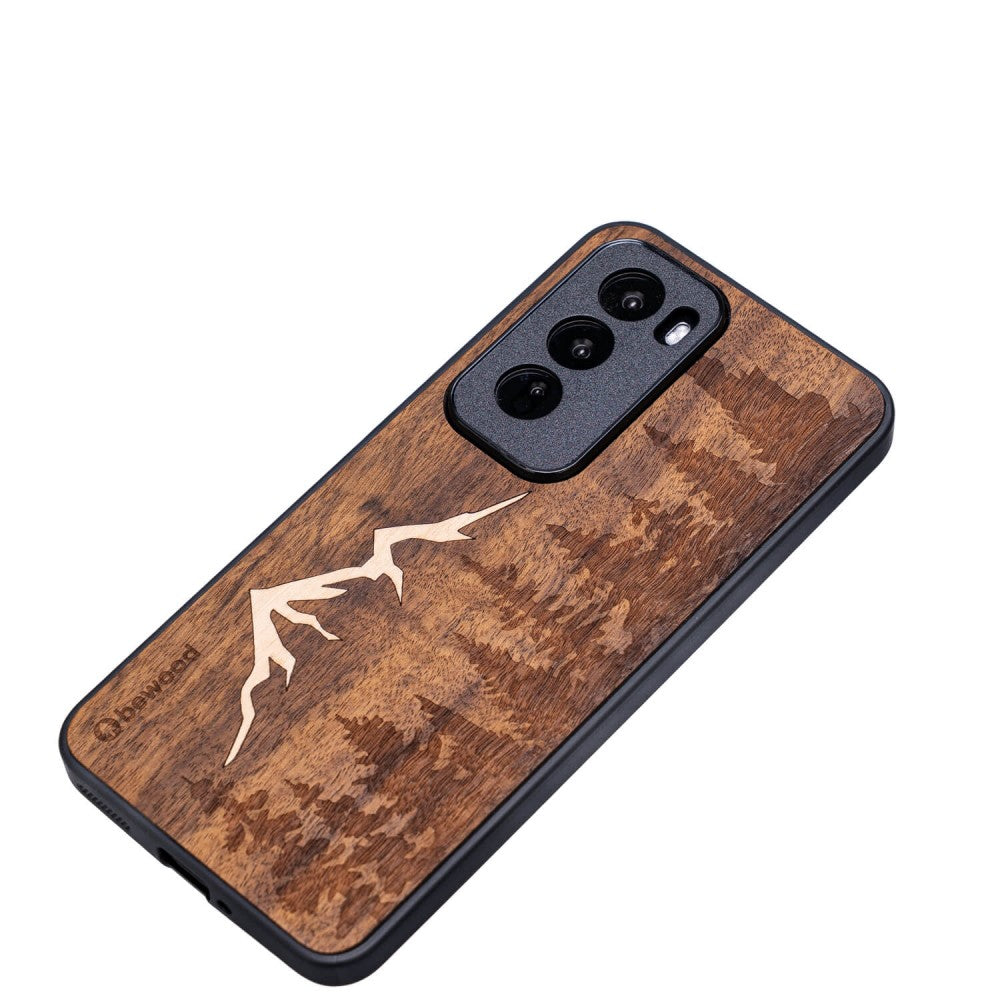 Holzhülle für Oppo Reno 12, Bewood Imbuia-Gebirge