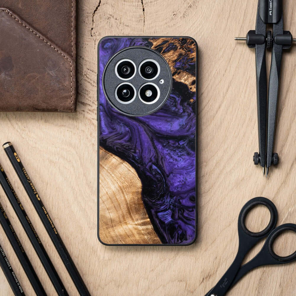 Holzhülle für OnePlus 13, Bewood Unique Violet