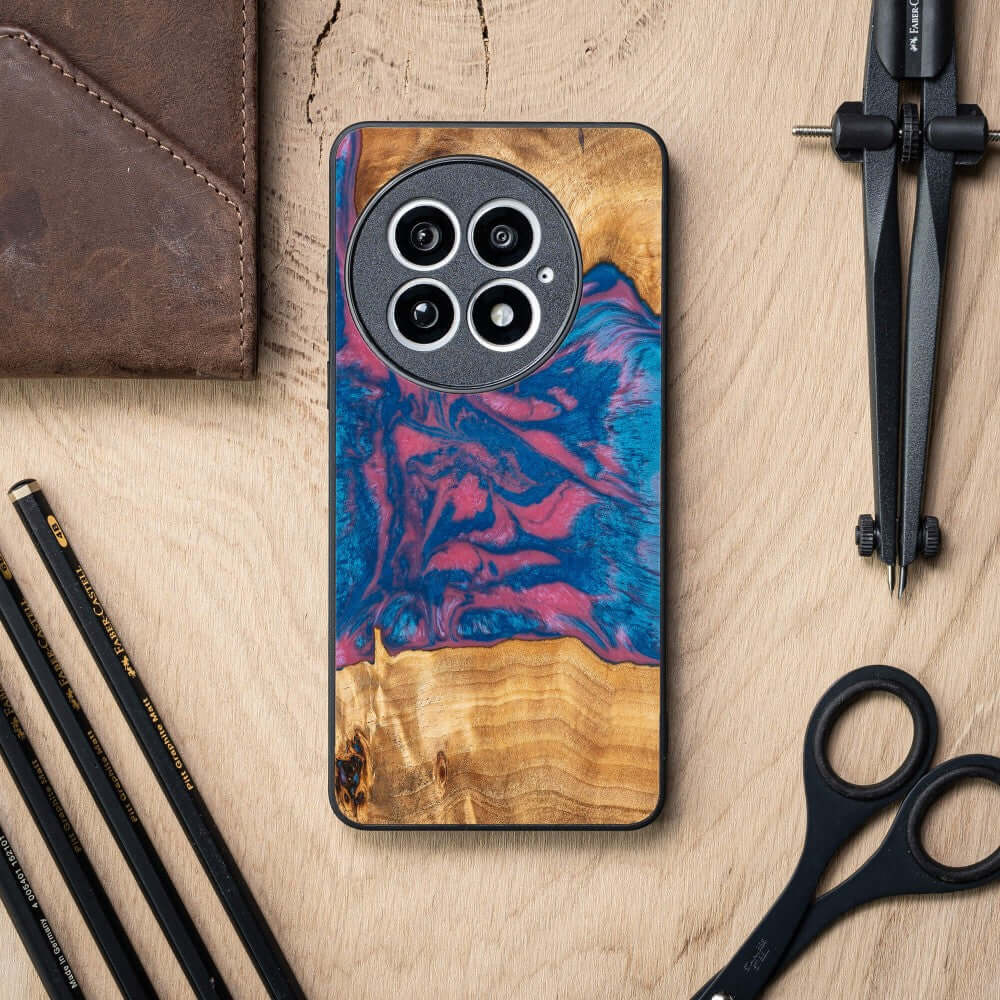Holzhülle für OnePlus 13, Bewood Unique Neons Vegas