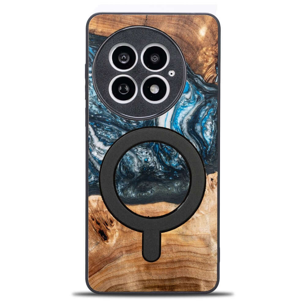 Holzhülle für OnePlus 13, Bewood Unique Planets Erde für MagSafe