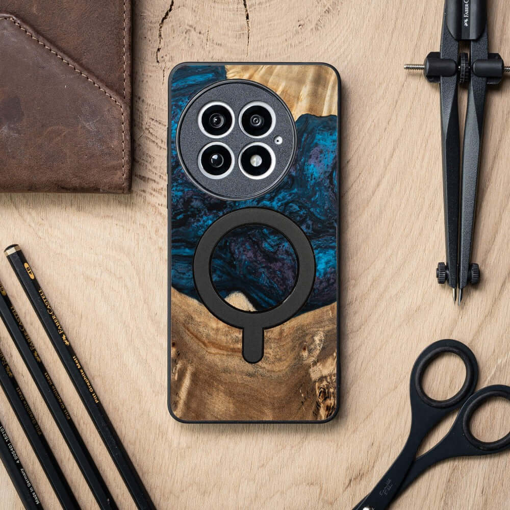 Holzhülle für OnePlus 13, Bewood Unique Planets Neptun für MagSafe