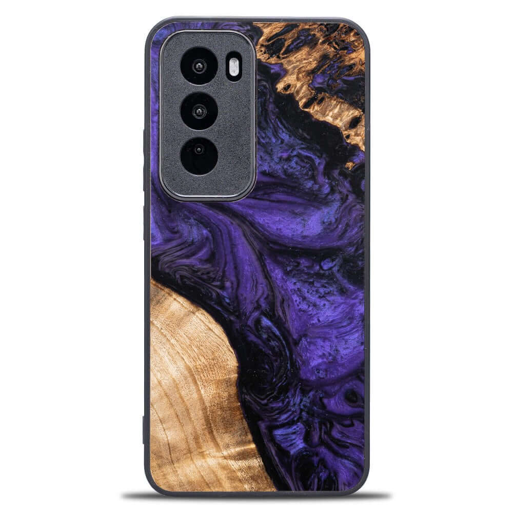Holzhülle für Oppo Reno 12 Pro, Bewood Unique Violet
