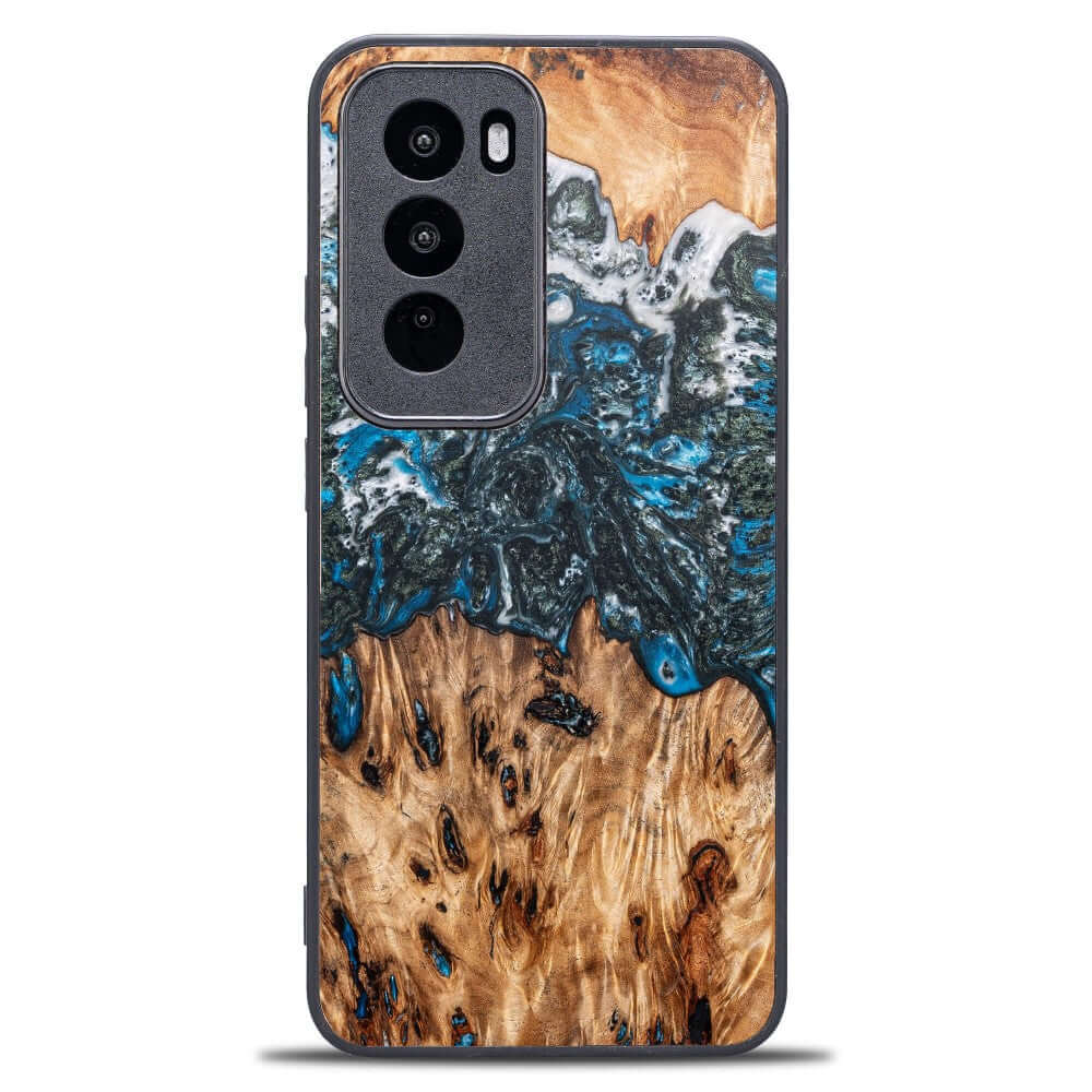 Holzhülle für Oppo Reno 12 Pro, Bewood Unique Planets Erde
