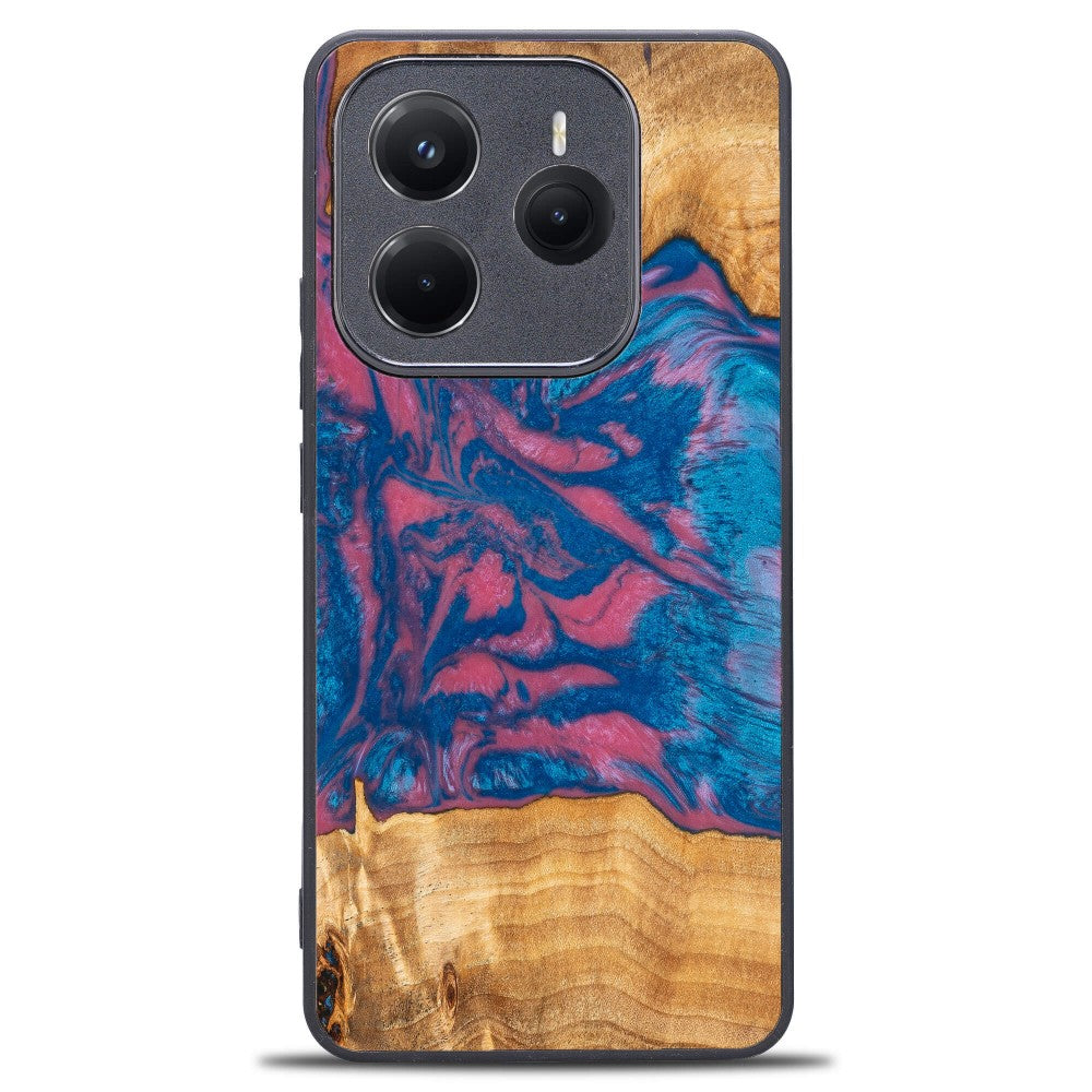Holzhülle für Xiaomi Redmi Note 14 5G, Bewood Unique Neons Vegas