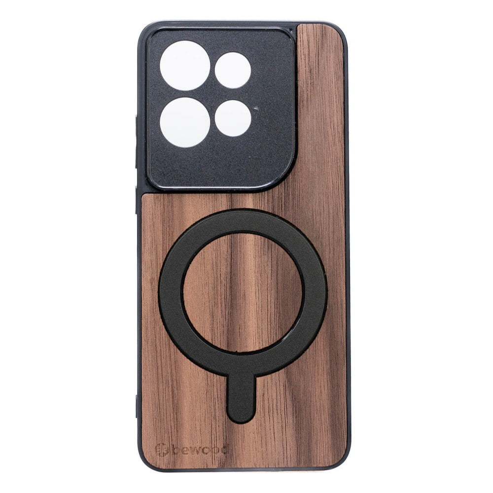 Holzhülle für Motorola Edge 50 Neo, Bewood Amerikanischer für MagSafe
