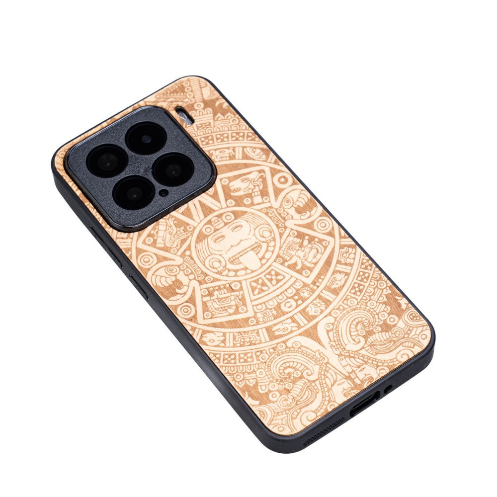 Holzhülle für Xiaomi 15, Bewood Aniegre Aztekischer Kalender