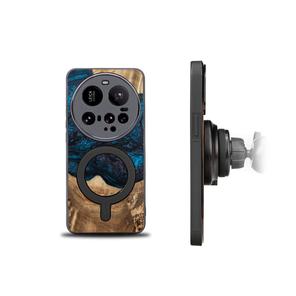 Holzhülle für Xiaomi 15 Ultra, Bewood Unique Planets Neptun für MagSafe