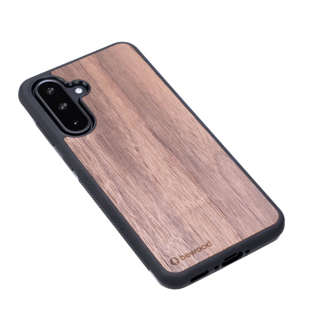 Holzhülle für Galaxy A56 5G, Bewood Amerikanischer Nussbaum