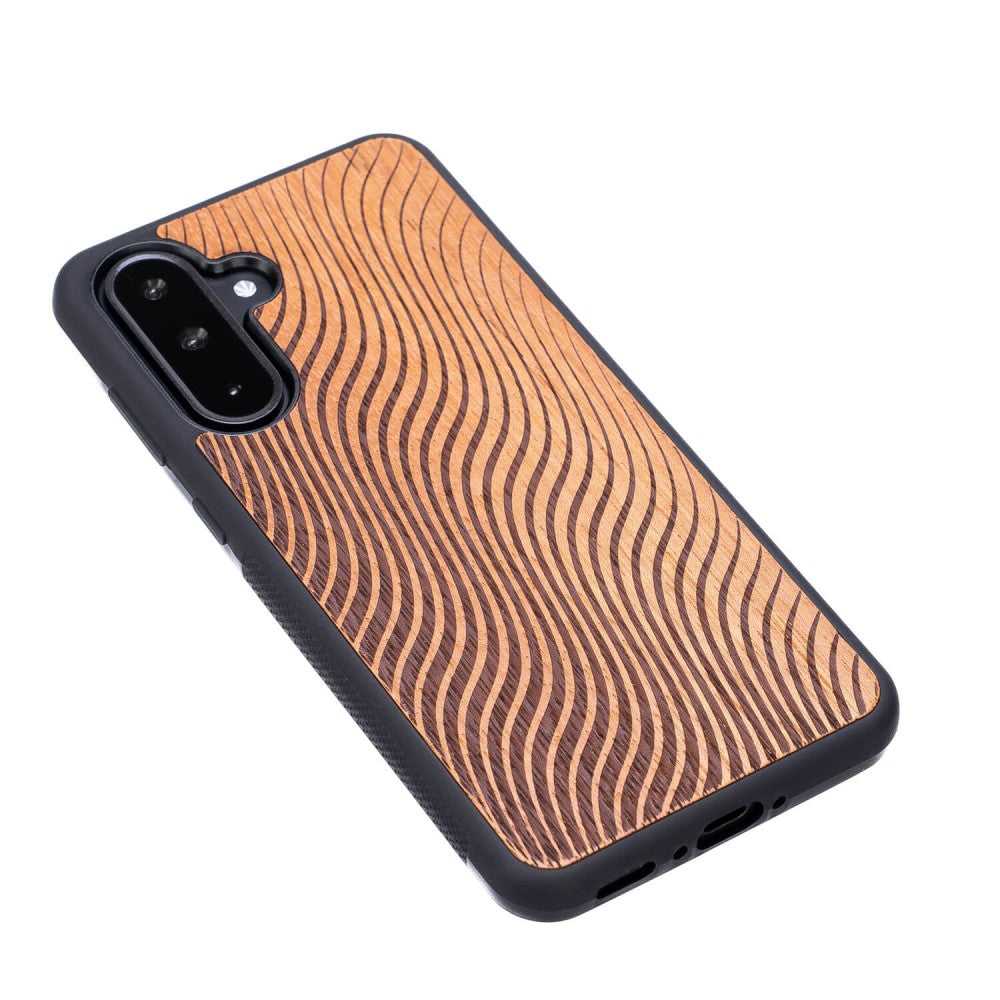 Holzhülle für Galaxy A56 5G, Bewood Merbauwellen