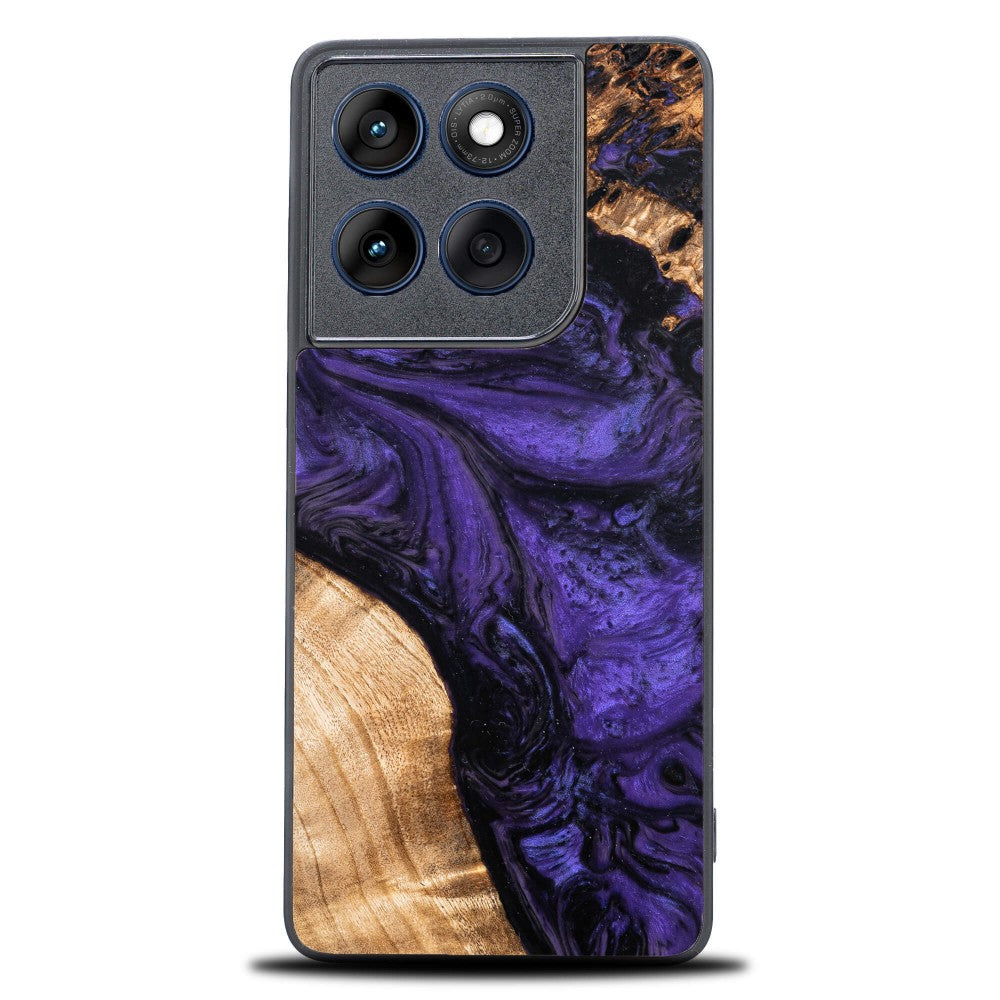 Holzhülle für Motorola Edge 60 Fusion / Motorola Edge 60, Bewood Unique Violet