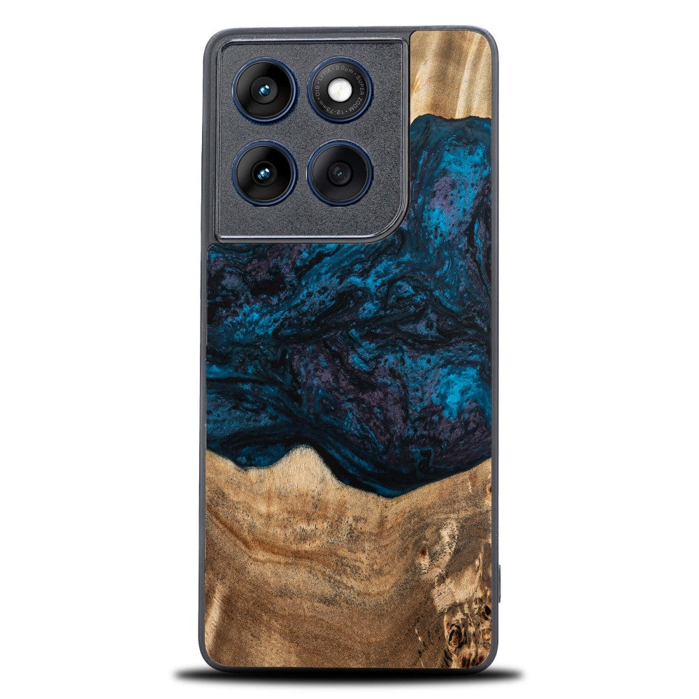 Holzhülle für Motorola Edge 60 Fusion / Motorola Edge 60, Bewood Unique Planets Neptun