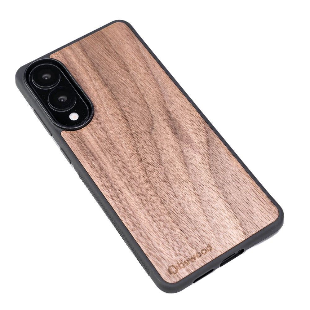 Holzhülle für Galaxy S25 Edge, Bewood Amerikanischer Nussbaum