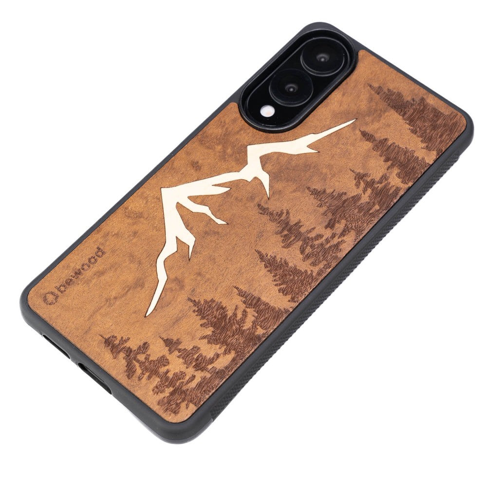 Holzhülle für Galaxy S25 Edge, Bewood Imbuia-Gebirge