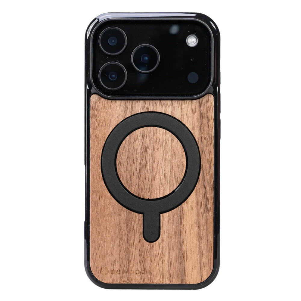 Holzhülle für iPhone 17 Pro, Bewood Amerikanischer für MagSafe