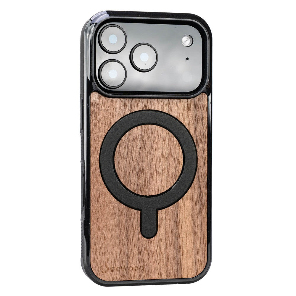 Holzhülle für iPhone 17 Pro, Bewood Amerikanischer für MagSafe