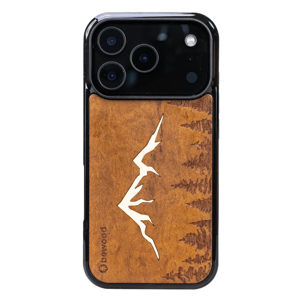Holzhülle für iPhone 17 Pro, Bewood Imbuia-Gebirge