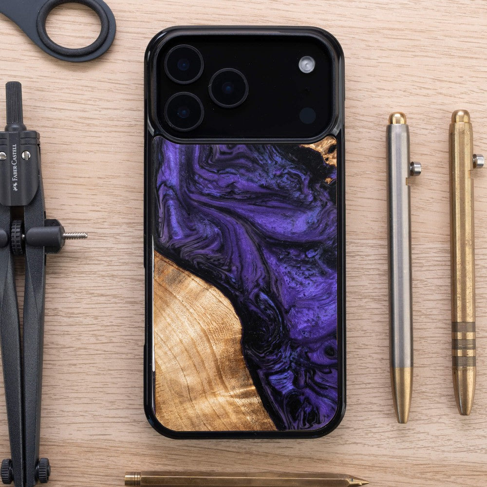 Holzhülle für iPhone 17 Pro Max, Bewood Unique Violet