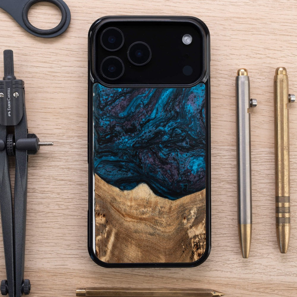 Holzhülle für iPhone 17 Pro Max, Bewood Unique Planets Neptun
