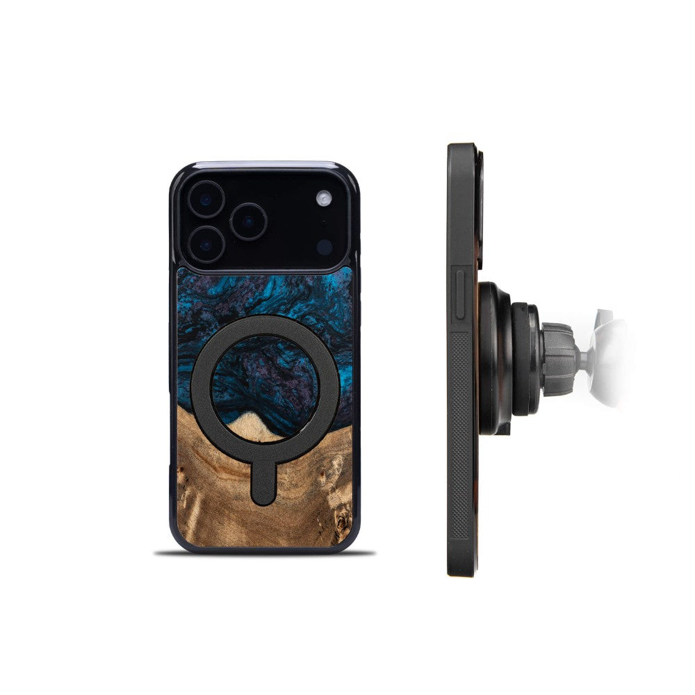 Holzhülle für iPhone 17 Pro Max, Bewood Unique Planets Neptun für MagSafe