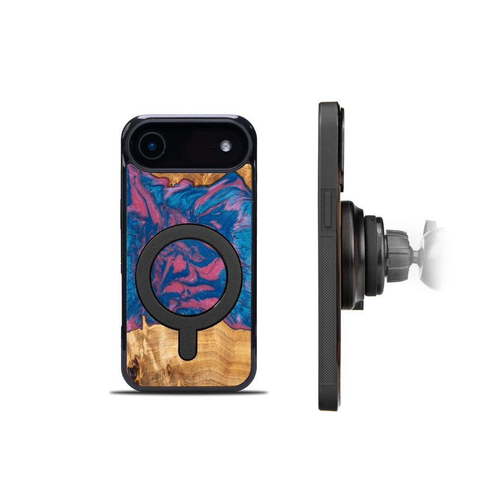 Holzhülle für iPhone Air, Bewood Unique Neons Vegas für MagSafe