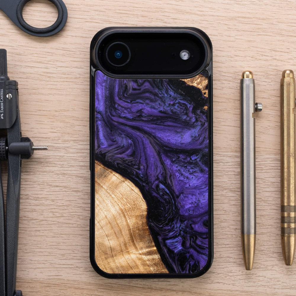 Holzhülle für iPhone Air, Bewood Unique Violet