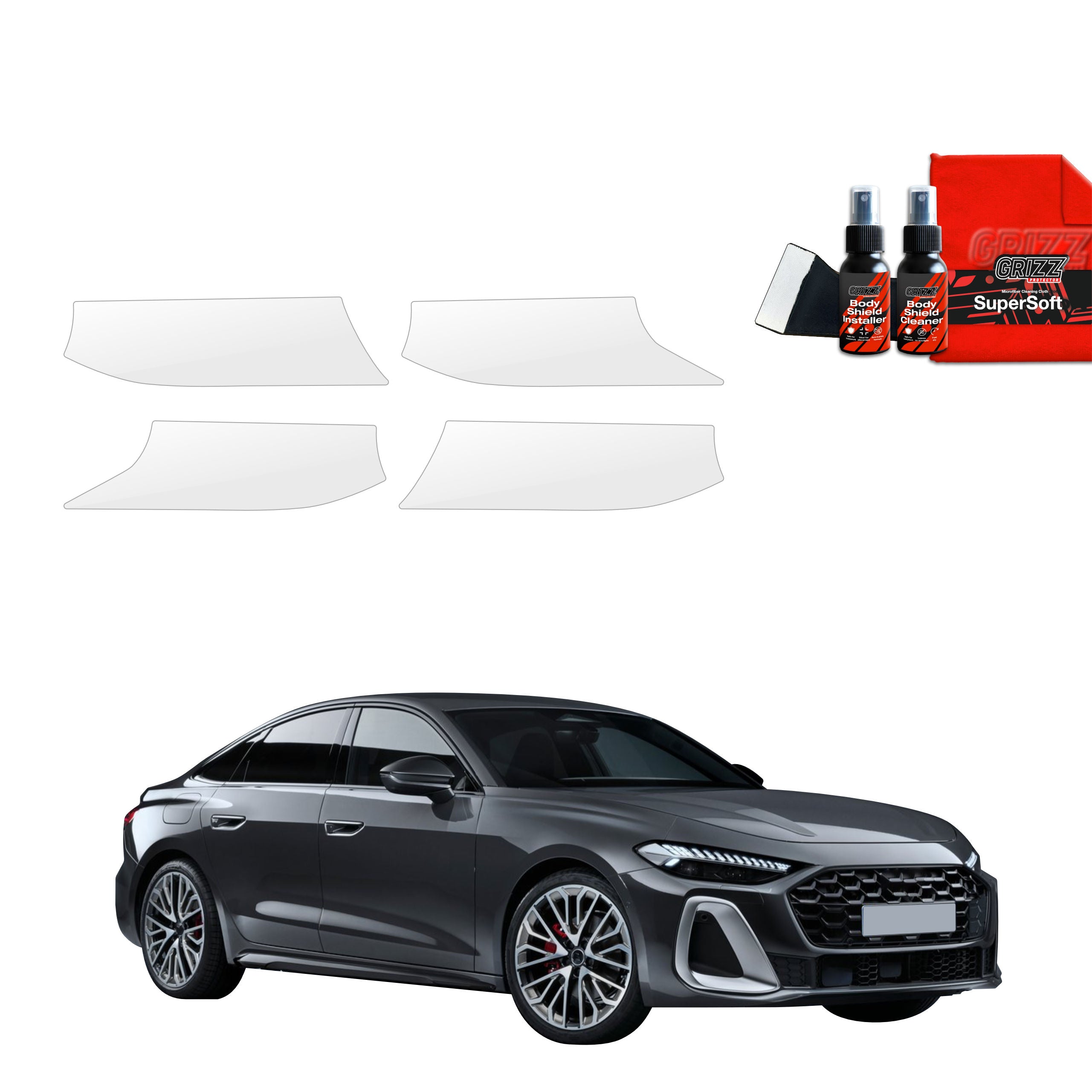 4in1 Schutzfolie Grizz Protector für Türgriffmulden - Audi A5 B10 Avant (2025-2026)
