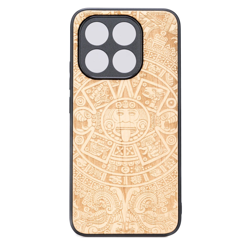 Holzhülle für Xiaomi 15T, Bewood Aniegre Aztekischer Kalender